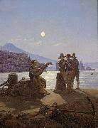 Carl Gustav Carus Italienische Fischer im Hafen von Neapel Germany oil painting artist